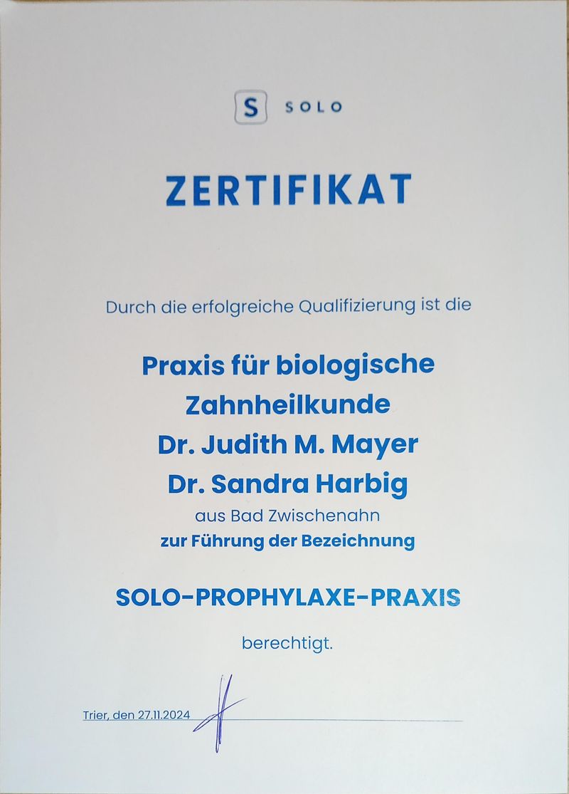 SOLO Prophylaxe 2025